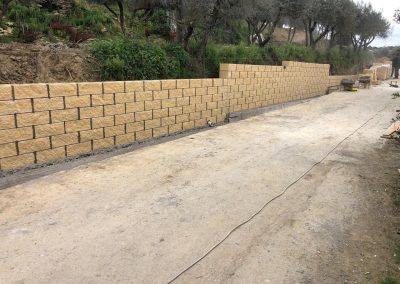 REALIZZAZIONE MURO DI CONTENIMENTO PIEVE A MAIANO